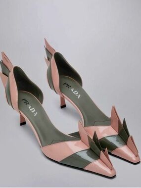 Prada | Shoes | Vintage Prada Pistachio Green Silk Satin Peep Toe